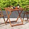 Costway 1/2 PCS 29.5" x 29.5" Patio Dining Table with Teak Painting 2" Umbrella Hole for Balcony